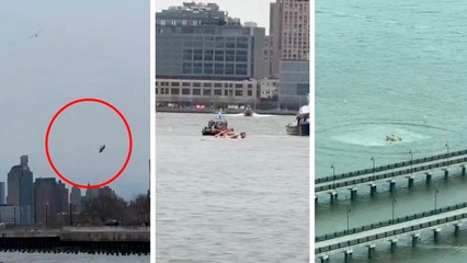 Nueva York: Helicóptero que se desploma en el Río Hudson deja familia española sin vida