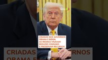 Trump muda regras sobre economia de água em chuveiros: 'Gosto de lavar meu lindo cabelo' #shorts
