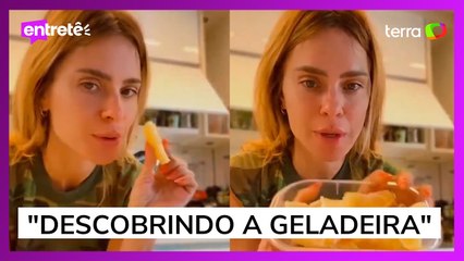 Carolina Dieckmann vira piada após compartilhar dica nas redes sociais: 'Descobrindo a geladeira'