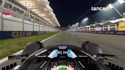 Volta completa no Grande Prêmio do Bahrein.