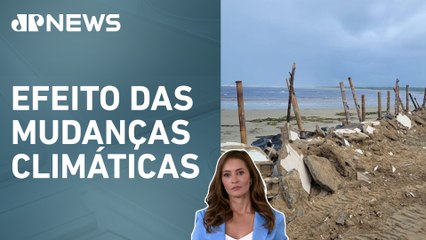 Avanço do mar ameaça litoral de São Paulo; Patrícia Costa analisa