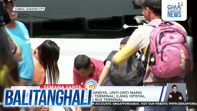 Mga biyaherong pa-probinsya, unti-unti nang dumadating sa mga bus terminal; ilang opisyal, nag-inspeksiyon sa mga bus terminal | Balitanghali