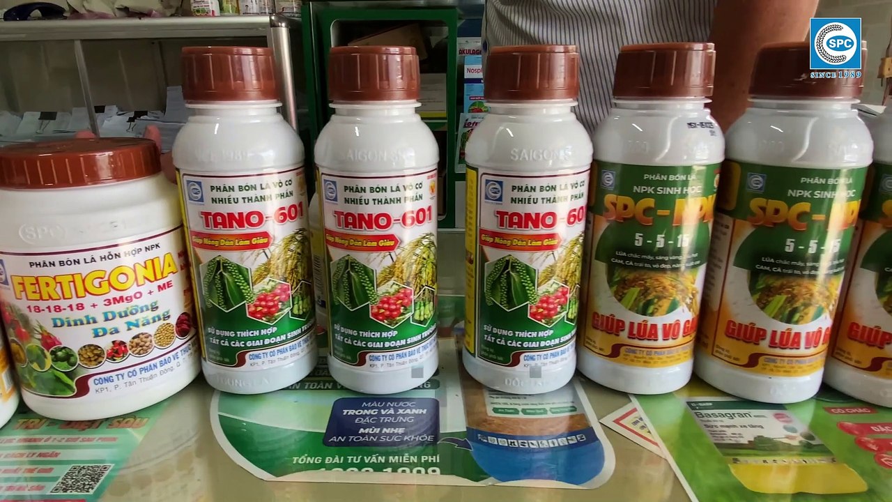 Đại lý Tâm - Tiền Giang, tâm đắc với Dầu khoáng SK Enspay 99EC và bộ sản phẩm Phân bón lá của SPC
