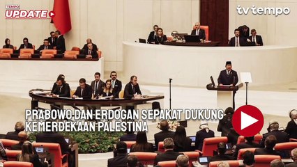 Prabowo dan Erdogan Sepakat Dukung Kemerdekaan Palestina