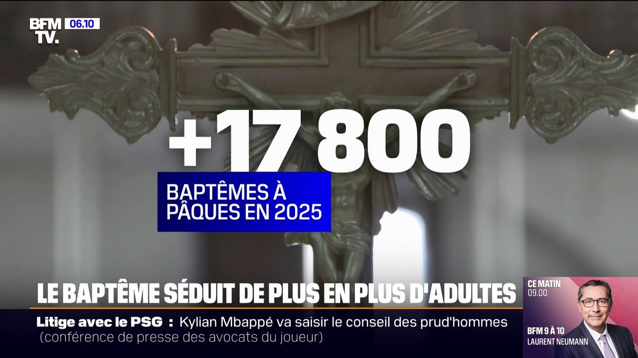 Le nombre de baptêmes catholiques chez les adultes continue d'augmenter