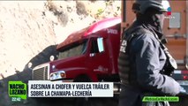 El chofer de un tráiler murió baleado sobre la autopista Chamapa-Lechería