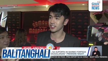 Premiere Night ng "Samahan ng mga Makasalanan," dinaluhan ng cast at mga bisita in red & black OOTDs | Balitanghali
