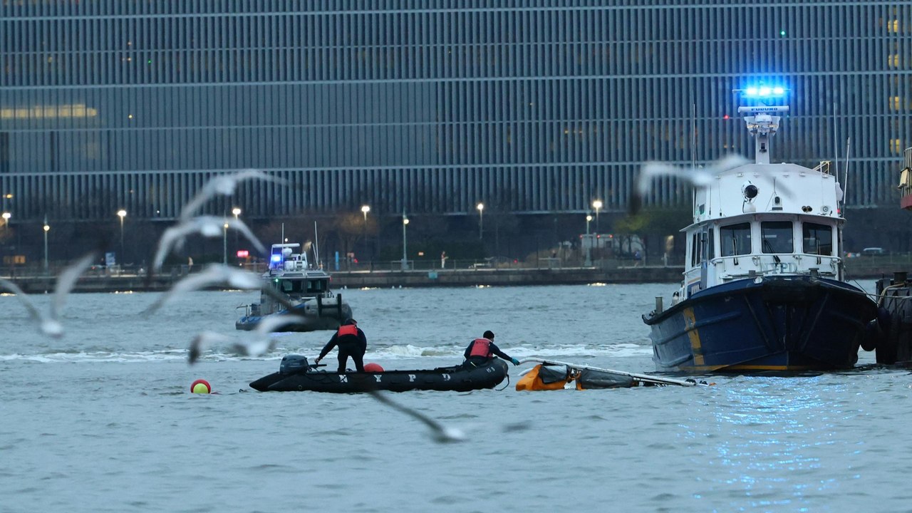 Sechs Tote bei Hubschrauberabsturz in Fluss Hudson in New York
