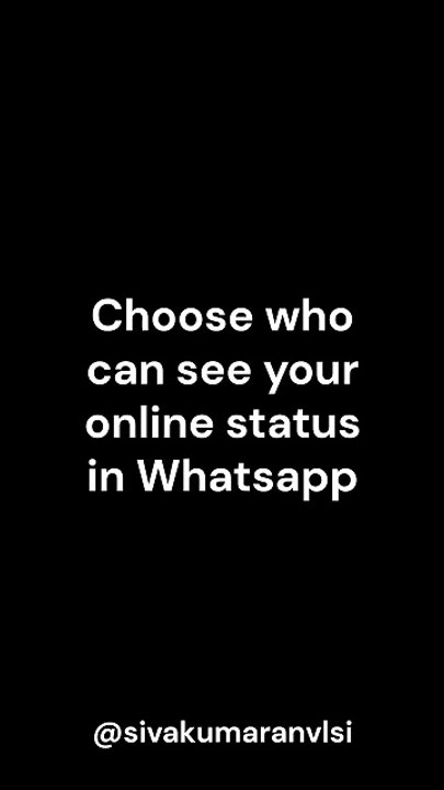 how to control your whatsapp status