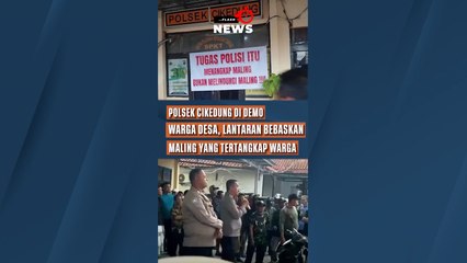 Polsek Cikedung di Demo Warga Desa, Lantaran Bebaskan Maling Yang Tertangkap Warga