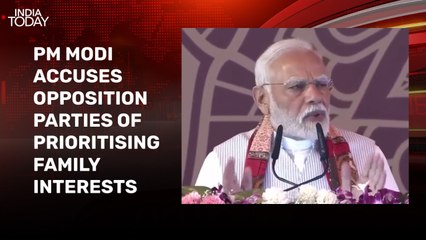 PM Modi slams Samajwadi Party and Congress for prioritising family interests