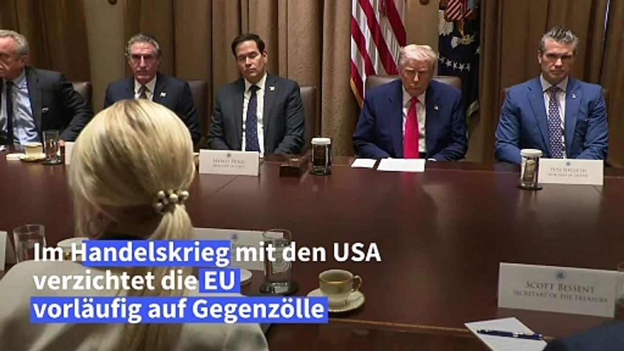 Trump nennt verzicht der eu auf gegenzölle "sehr schlau"