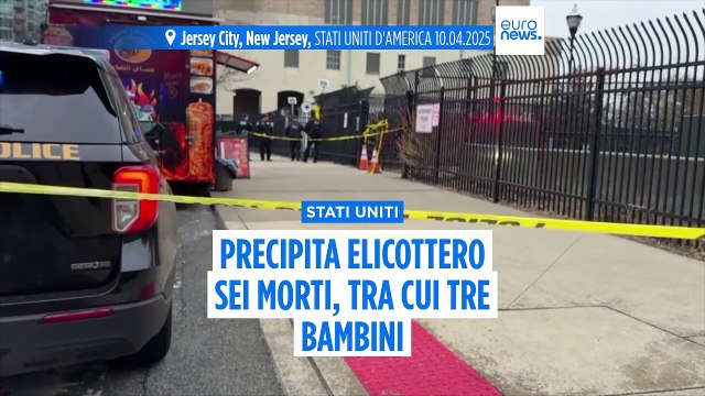 New York, elicottero precipita nel fiume Hudson: sei morti, tra cui tre bambini