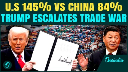 U.S Slaps 145% Tariffs on China: Trade War EXPLODES | China Warns of Retaliation