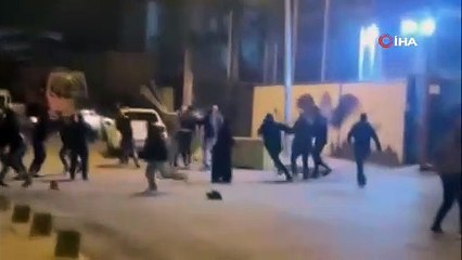 Başakşehir'de meydan muharebesini aratmayan kavga kamerada!