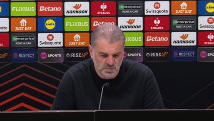 Postecoglu on Spurs Europa League quarter-final first leg 1-1 draw  Frankfurt