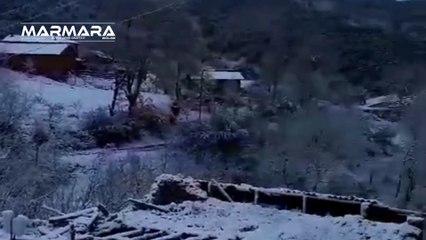 Balıkesir’de Nisan Ayında Şaşırtan Manzara!