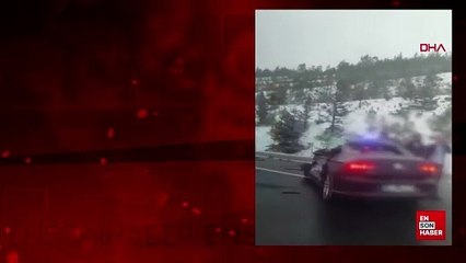 Ankara'da otomobil tankere çarptı