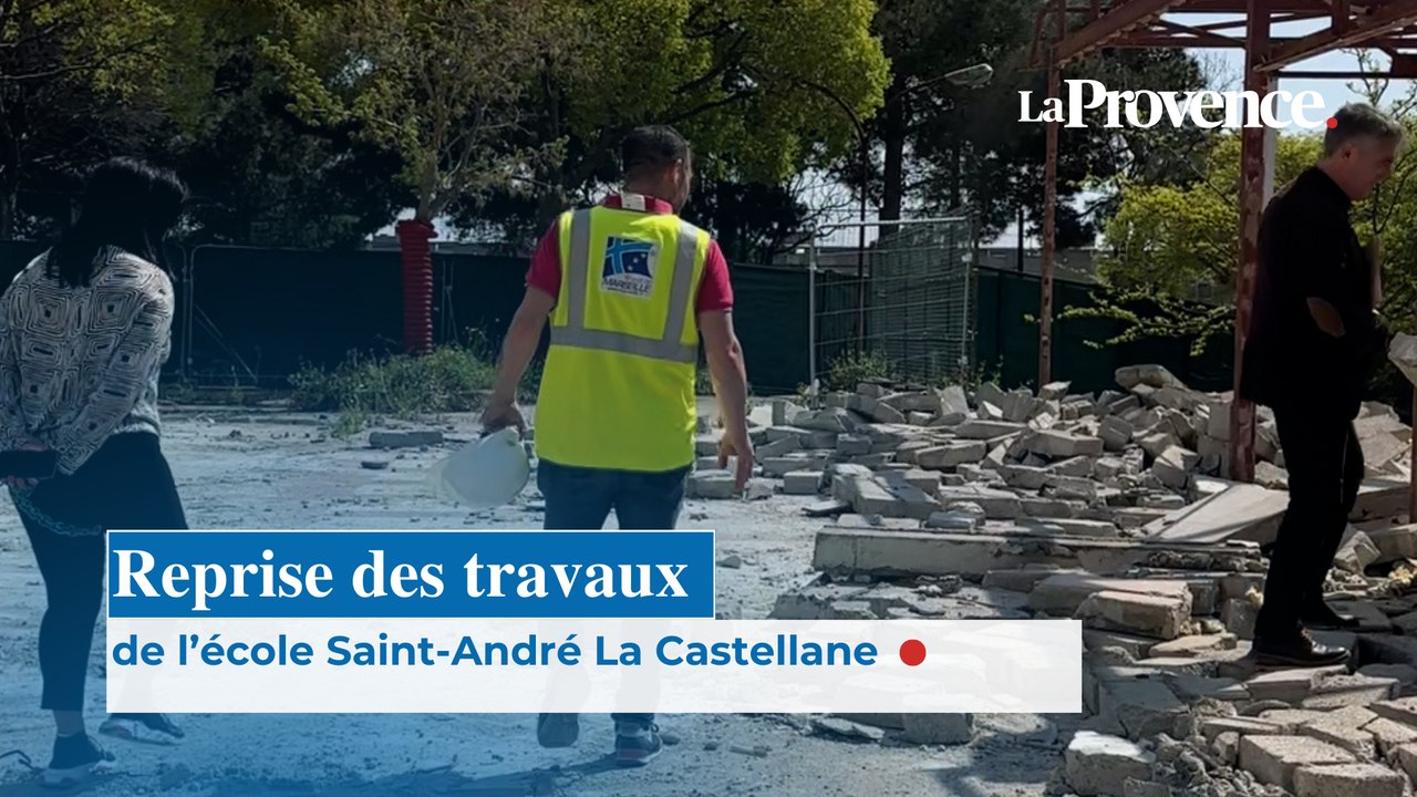 Reprise des travaux à l'école Saint-André La Castellane