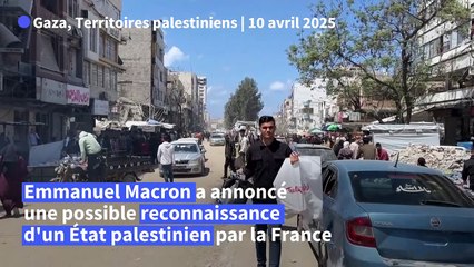 Des habitants de Gaza réagissent à une possible reconnaissance française de l'État palestinien