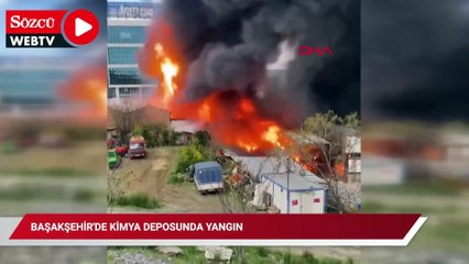 Başakşehir'de kimya deposunda yangın