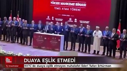 KKTC’de duaya eşilik etmeyen muhalafet lideri Tufan Erhürman