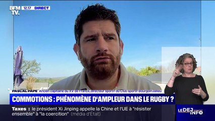 "Je suis inquiet pour lui", confie Pascal Papé, ancien capitaine du XV de France, après les aveux de Sébastien Chabal sur sa perte de mémoire