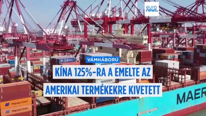 Kína 125 százalékra emeli az USA-ra kivetett vámokat