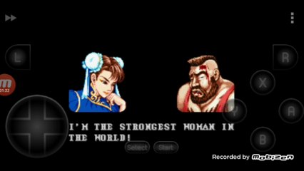 Street Fighter II Turbo: Hyper Fighting Chun-li vs Zangief luta completa