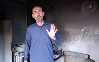 Oturduğu apartmanın müteahhidine kızıp, dairesini ateşe verdi