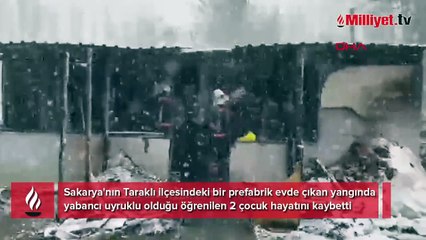 Sakarya'da facia! Anne yanan eve girdi: 2 çocuk hayatını kaybetti