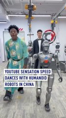 YouTube sensation Speed dances with humanoid robots in China