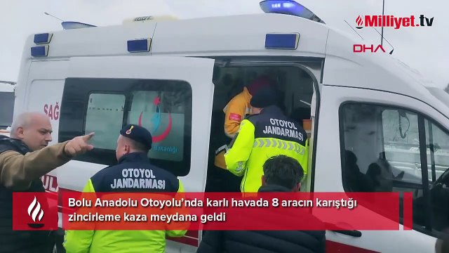 İstanbul yönü ulaşıma kapandı! Bolu'da zincirleme kaza: Çok sayıda araç birbirine girdi