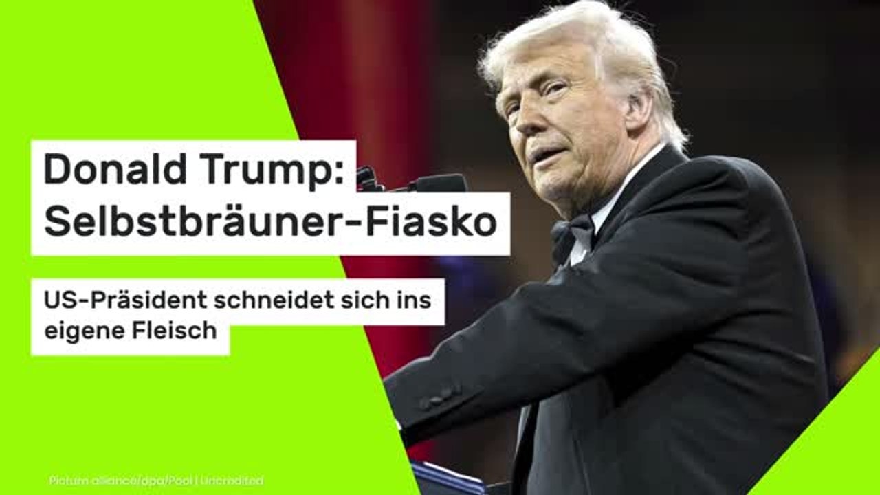 Donald Trump: Selbstbräuner-Fiasko durch Zollkrieg