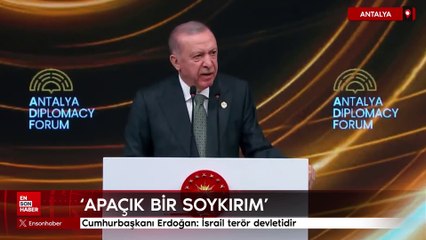 Cumhurbaşkanı Erdoğan: İsrail terör devletidir