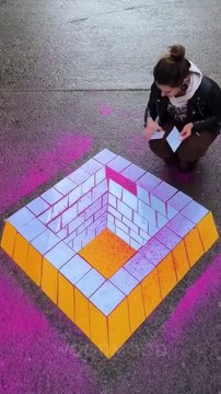 Art with tiles- STREET ART MASTERMIND! 🖌️