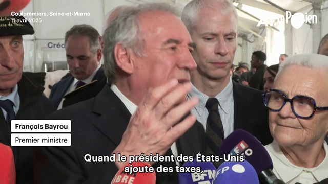 François Bayrou réagit au volte-face de Donald Trump sur les droits de douane