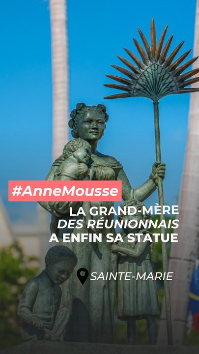 Anne Mousse, une statue pour à la première créole de La Réunion