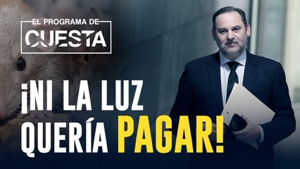 Ábalos racaneó hasta la luz del chalé gratis que le dio la trama