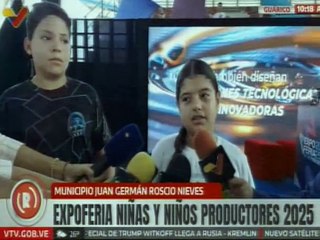Jóvenes guariqueños continúan disfrutando del aprendizaje en Expo Feria Niñas y Niños Productores 2025