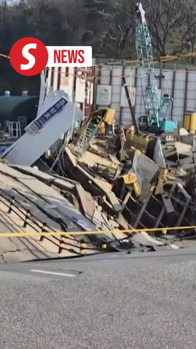 South Korea rail construction site collapses, some workers missing