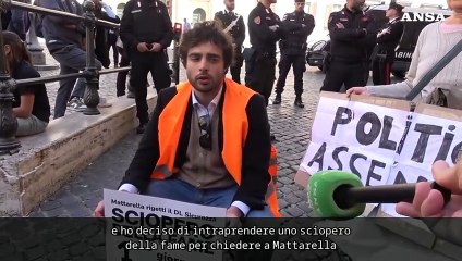 'Stop dl Sicurezza', attivista di Ultima Generazione in sciopero della fame