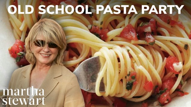 Martha's Old School Pasta Party | Spaghetti, Baked Gemelli, Eggplant, and Spicy Squash Pasta Recipes