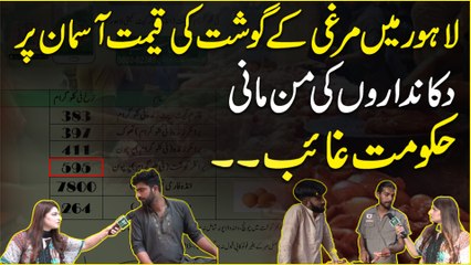 Lahore mein murghi k gosht ki qeemat aasman per, dukandaro ki manmaani, hakumat ghaaib…