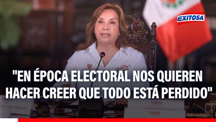Dina Boluarte niega crisis de inseguridad: "Quieren hacernos creer que vivimos rodeados de miedo y violencia"