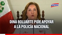 Dina Boluarte pide apoyar a la Policía Nacional: Negar su esfuerzo es mezquino