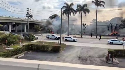 Nuevo accidente aéreo en Estados Unidos: una avioneta se estrella cerca de un aeropuerto en Florida