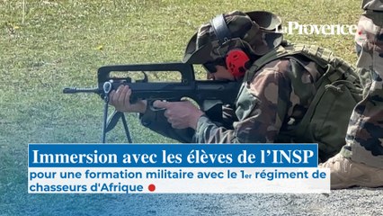 Immersion avec les élèves de l’INSP pour une formation militaire avec les Hommes du  le 1er RCA