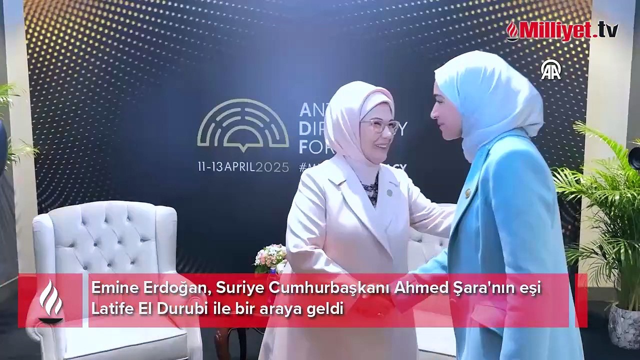 Emine Erdoğan Suriye Cumhurbaşkanının eşi ile görüştü