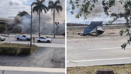 Florida: Avión cae al sur del aeropuerto de Boca Ratón con 3 personas a bordo